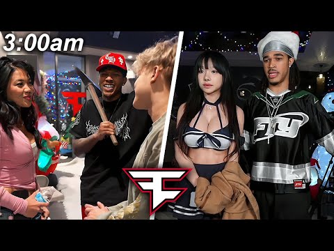 Maya, AsianBunny & Alzeah at the Faze Sleepover!