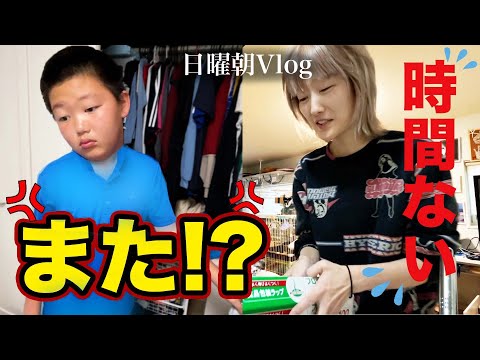 また無くした!? 弁当箱も💢💢 朝からドタバタ‼️【日曜朝のモーニングルーティーン】