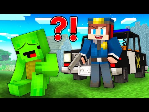 Mikey Became POLICEMAN and KICKED Mikey Out Of The Village in Minecraft (Maizen)