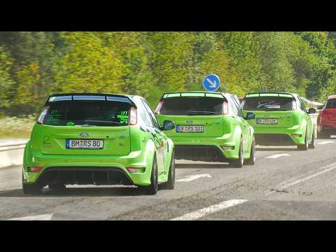 Ford Focus RS SOUND Compilation at Nürburgring! Flames, Anti Lag, Accelerations!