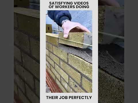 Professionals Laying Bricks Perfectly  #ytshorts #viral