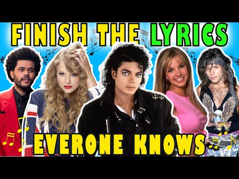 Finish The Lyrics Of The Most Popular Songs Ever | Music Quiz 🎵 1975-2019