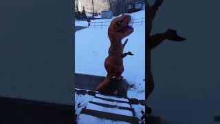 Fart spray dinosaur prank