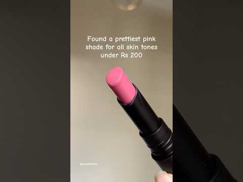 Pink shade under Rs 200 #pinklipsticks #lipsticksswatches #sugarpop #trendingshorts #indianskintone