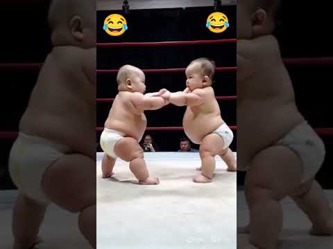 Cute baby boxing😂🥰😆