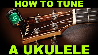 How to tune a ukulele. Tuning a soprano, concert or tenor ukulele with or without a tuner