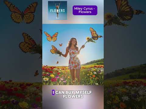 AI lyrics "Miley Cyrus - Flowers"  #musiclyrics #shortsmusic