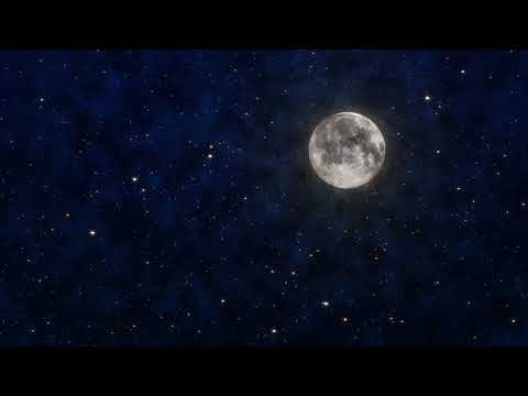 Moon Midnight Stars Shining Sky Video Free Background