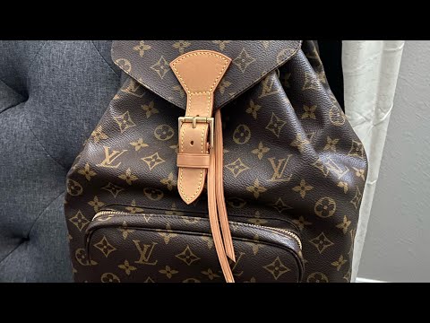 Louis Vuitton Montsouris GM, what’s in my bag #lv #louisvuitton #momlife #chanel #fendi