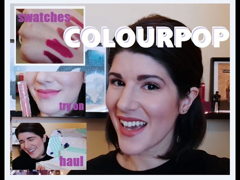 My First Colourpop Purchase!   -    Haul, First Impressions, Swatches & Try-on!