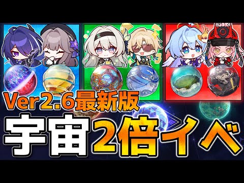 【崩壊スターレイル】Ver2.6オーナメント2倍！どこ回るべきか最新キャラや遺物を踏まえて解説