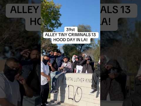 39st Alley Tiny Criminals 13 Hood Day Behind The Scenes 🎬 #trending #california #shorts #fyp #vlog