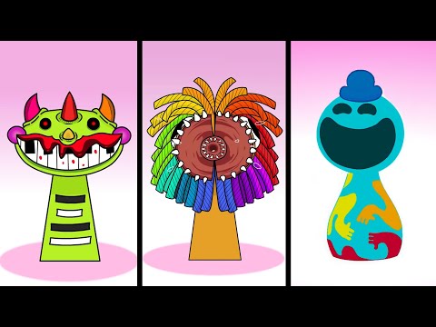 Sprunki OC Yarnaby Phases 4, Sprunki Pianosaurus Phase 4, Sprunki Doey | Compilation Incredibox