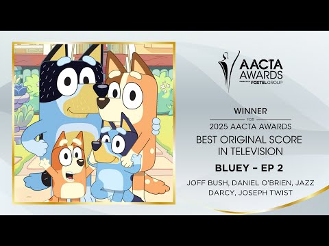 Stephen Curry presented Bluey the AACTA Award for Best Original Score in TV