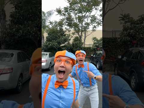 Blippi MEETS Blippi!? How many Blippis do you see? #blippi #shorts