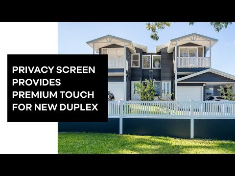 Privacy Screen Provides Premium Touch For New Duplex | ModularWalls