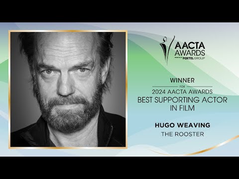 Hugo Weaving (The Rooster) wins the AACTA Award for Best Supporting Actor in Film