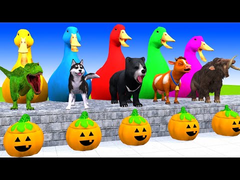 5 Giant Duck, Monkey, Piglet, chicken, dog, mammoth,tiger, Sheep, Transfiguration funny animal 2023