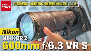 【手持ち撮影できる超望遠単焦点レンズ】ニコン NIKKOR Z 600mm f/6.3 VR S を先行体験！小型軽量と高画質を両立したS-Lineレンズの性能はいかに！？