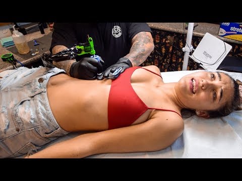 I MADE MY BEST FRIEND GET HER FIRST TATTOO!!