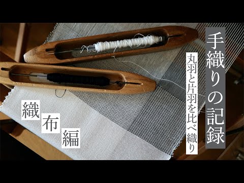 【手織り】丸羽の試し織り　〜織布編〜