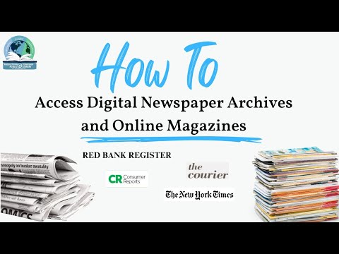 How To Access Digital Newspaper and Magazine