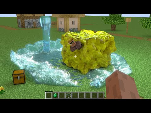 Realistic Sponge and Water in Minecraft