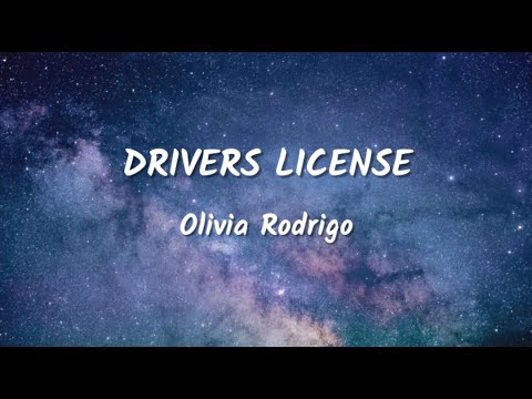 Olivia Rodrigo - drivers license (Lyrics Video)