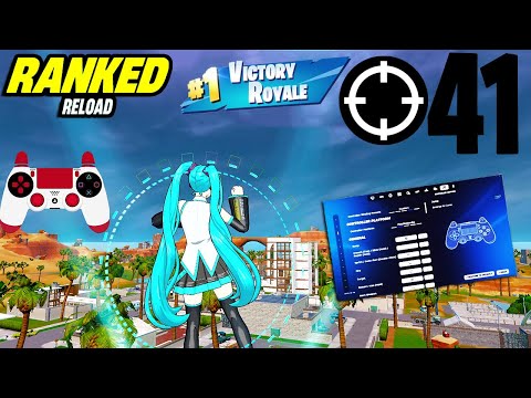 41 Elimination Solo Vs Squad "Ranked RELOAD” Gameplay Wins (Fortnite Chapter 6 + SETTINGS)