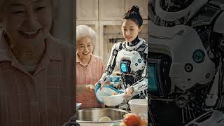 Robot Helps Grandma Wash Dishes! 🤖👵#Shorts #AIAssistance #SeniorCareTech #SmartLiving #RobotHelper