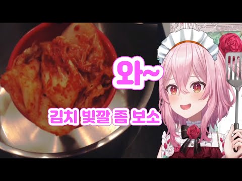 김치 순두부 찌개를 만드는 캐나다 버튜버 [니지산지/로제미 러브락]