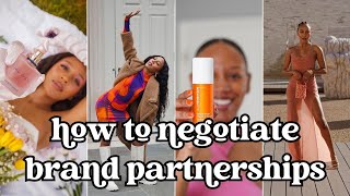 How to negotiate brand partnerships | 3 tips for beginners