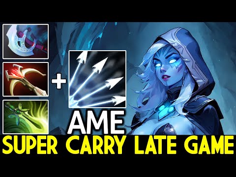 AME [Drow Ranger] Super Carry Late Game Free Hit Multishot Dota 2