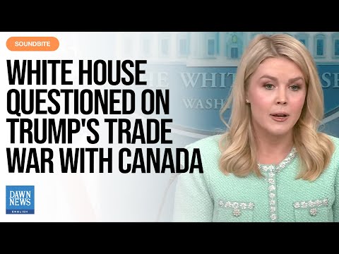 White House Pressed on Trump’s Trade War with Canada | Dawn News English