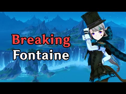 Fontaine is Broken! Swimming in Air and Raining Crabs