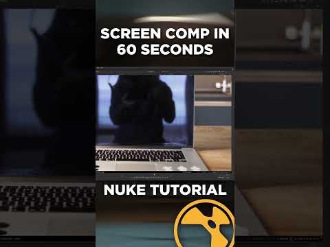 How To Do A Screen Comp In 60 Seconds #nuke #tutorial #shorts #vfx #compositing