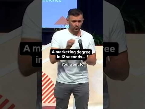 A marketing degree in 12 seconds