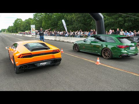 Supercars Drag Racing! 812 Novitec, E63S, RS3, M5 F90, Huracan Evo, GTR, 1000HP R8 V10, GT3RS iPE..