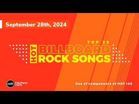 Billboard Hot Rock Songs Top 25 (September 28th, 2024)