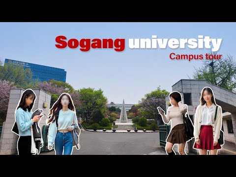 🌸🌸 Sogang University Seoul Campus Tour | 4k HDR | KOREA cherry blossom