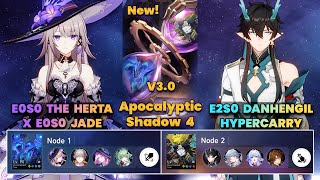 E0S0 The Herta x Jade & E2S0 DanHengIL Hypercarry | New Apocalyptic Shadow | 3 Stars | V3.0 | HSR|