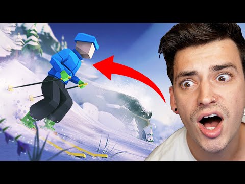 This New SKIING Game Is AMAZING! (Lonely Mountains Snow Riders)