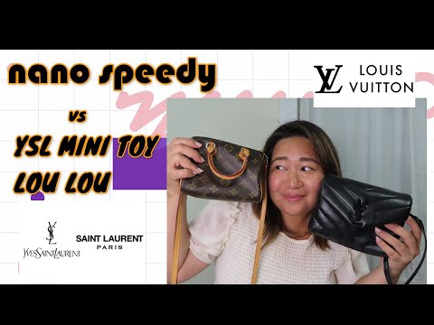 YSL SAINT LAURENT TOY LOULOU vs LOUIS VUITTON NANO SPEEDY - WHAT FITS COMPARISON - nyceejlovesnyc