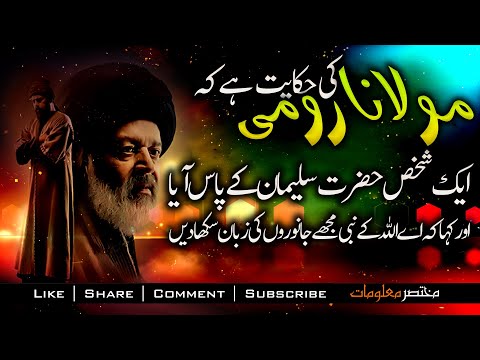 MOLANA RUMI | HAZRAT SULEMAN KA WAQIYA | YUNUS EMRE - RAH-E-ISHQ | TAPDUK EMRE | Mukhtasar Maloomat