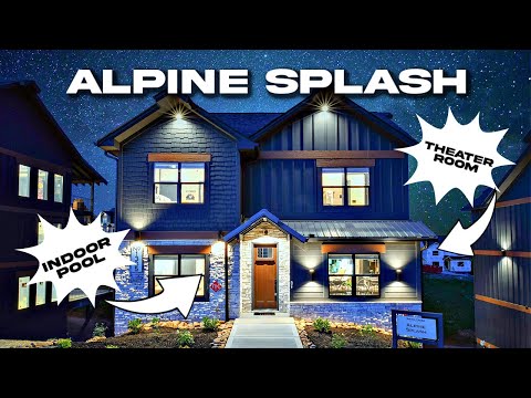 BRAND NEW CABIN TOUR |ALPINE SPLASH| Indoor Pool, Theater, 6 BR-6 BA Sleeps 20