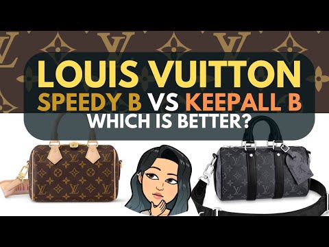 LOUIS VUITTON SPEEDY VS KEEPALL WORTH IT? 🥰 💓 LV SPEEDY B BAG REVIEW SPEEDY B 20 VS KEEPALL B 25