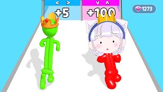 [모바일게임] 풍선에 바람을 넣고 커다랗게 만들어 달려요! Balloon Rush Game