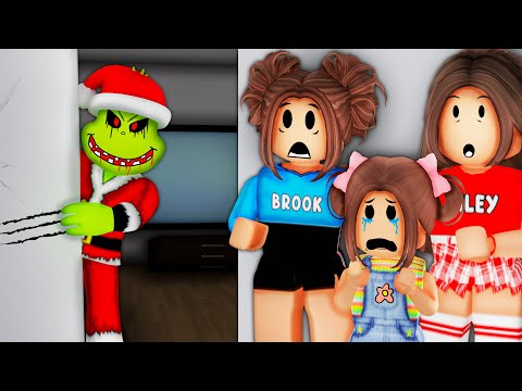 The GRINCH STALKED OUR FAMILY In Roblox Snapchat!!