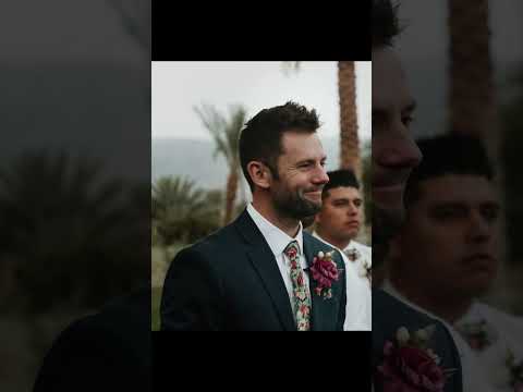 Groom Gives the CUTEST Reaction to Seeing His Bride #shorts