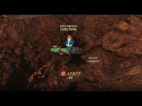 Fallout 76 - Lucky Strike - Find and excavate the Dig Site in Nuka-World On Tour